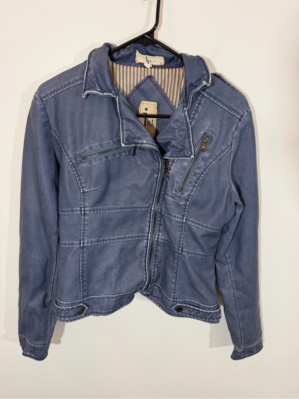 Jkt Vegan faux-leather moto jacket | Size M